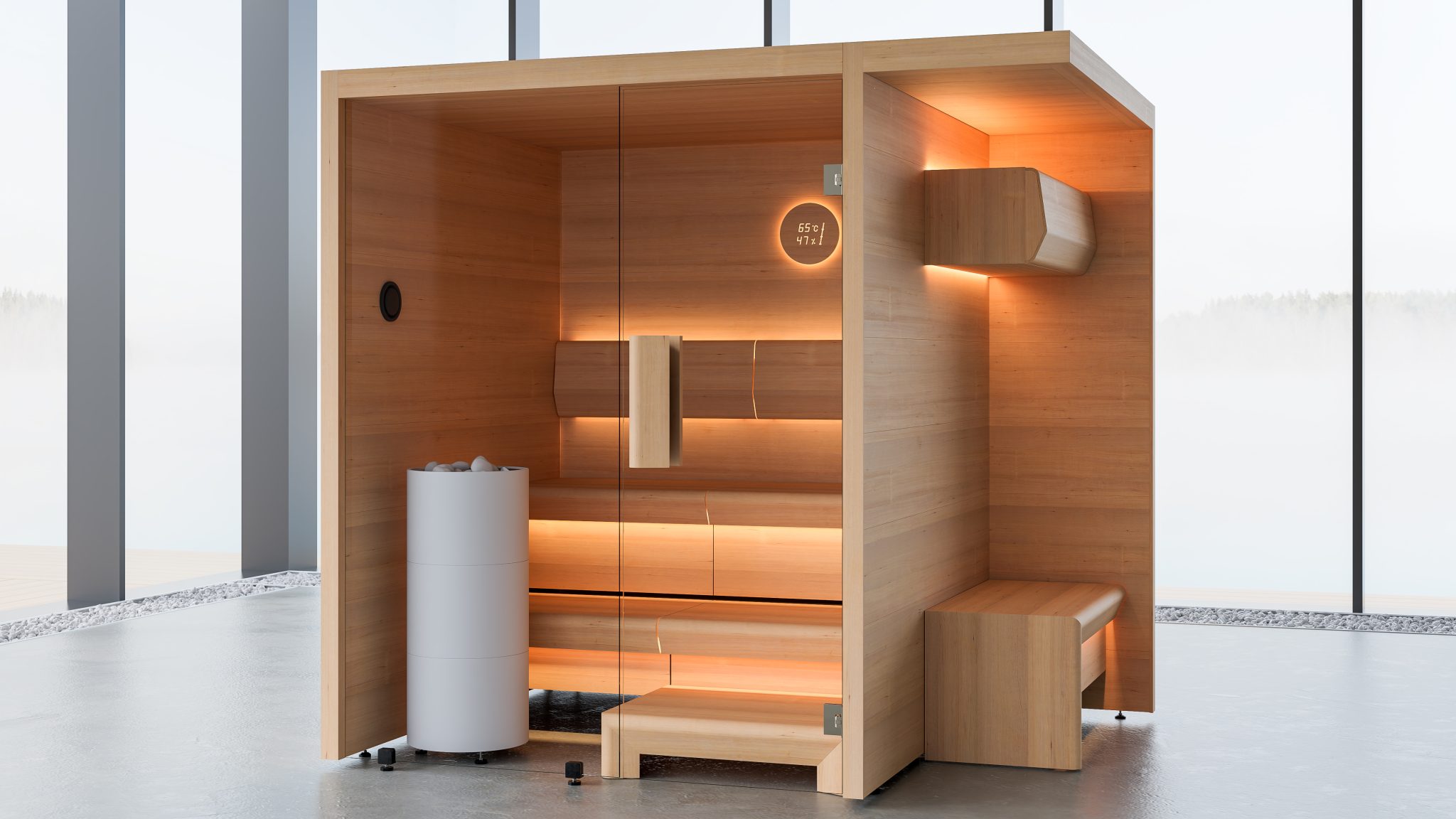 Sauna traditionel moderne en kit origine Finlande